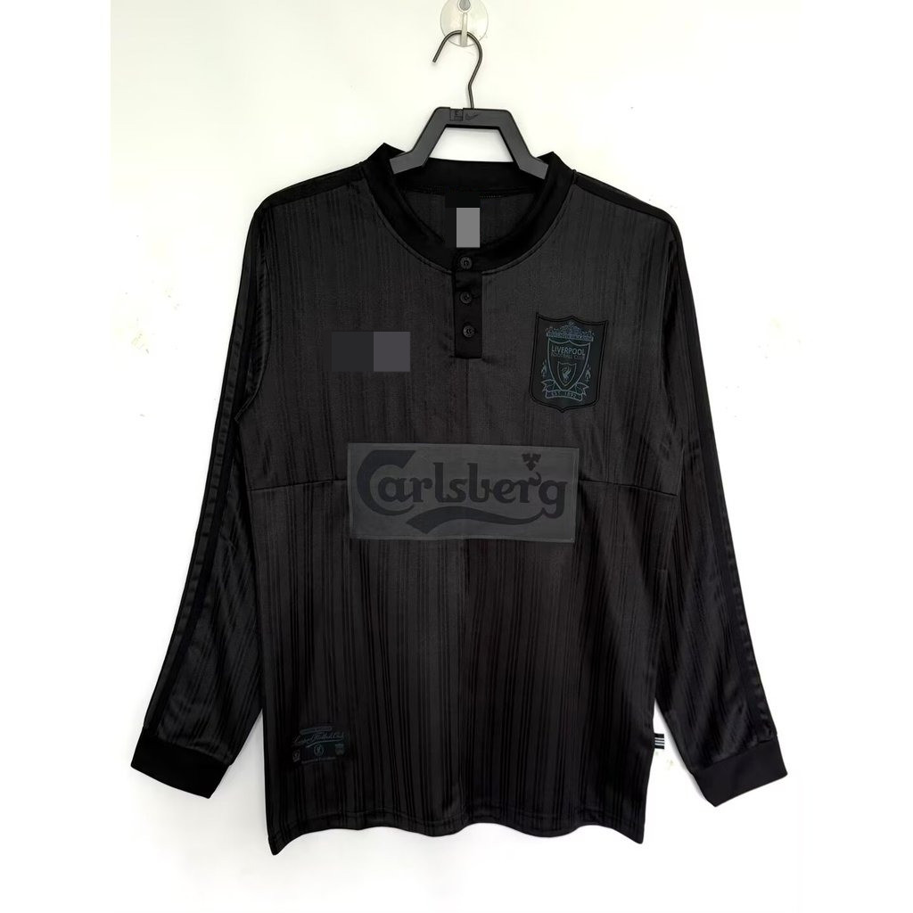 Retro Long Sleeve 9596 เสื้อฟุตบอลแขนยาว Liverpool Black Special Edition