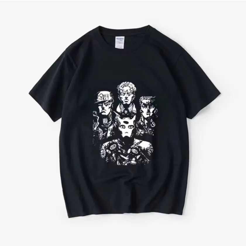 [มีสินค้าในสต็อก] เสื้อยืด JOJO's Bizarre Adventure, สินค้าร่วมแบรนด์ JOJO, ออกแบบโดยคิระ โยชิคาเอะ,