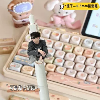 Zhang Linghe สินค้ากดปากกาสําหรับคําถามแปรงสอบของนักเรียนโดยเฉพาะ 0.5 มม. Smooth Quick-Drying มูลค่าสูงสีดํา