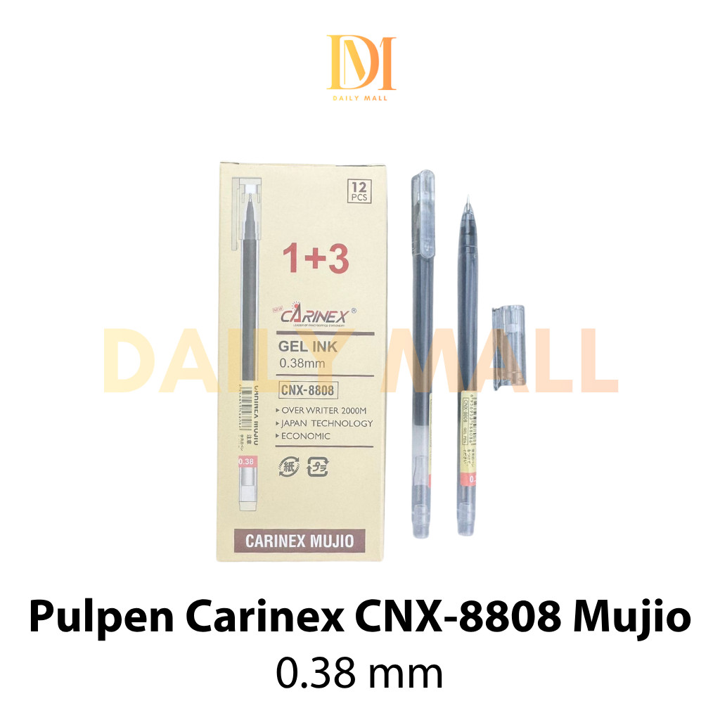 Carinex CNX-8808 Mujio ปากกาเจล 0.38 มม. / Carinex CNX-8808 ปากกาเจล Mujio