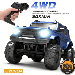 1/20 4WD Professional RC รถออฟโรด 2.4G รีโมทคอนโทรล 4x4 เกียร์สลับได้ Full Proportional Rock Crawler รถบรรทุกปีนเขารถ 1:20
