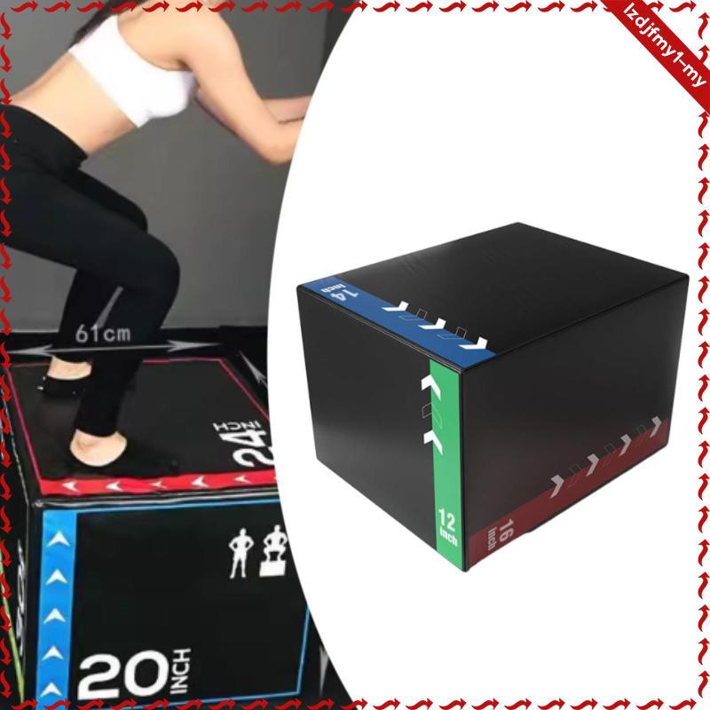 Leipupa Jumping Agility Plyo Box Soft Cushion การออกกําลังกาย Step Platform Black Strength Training 