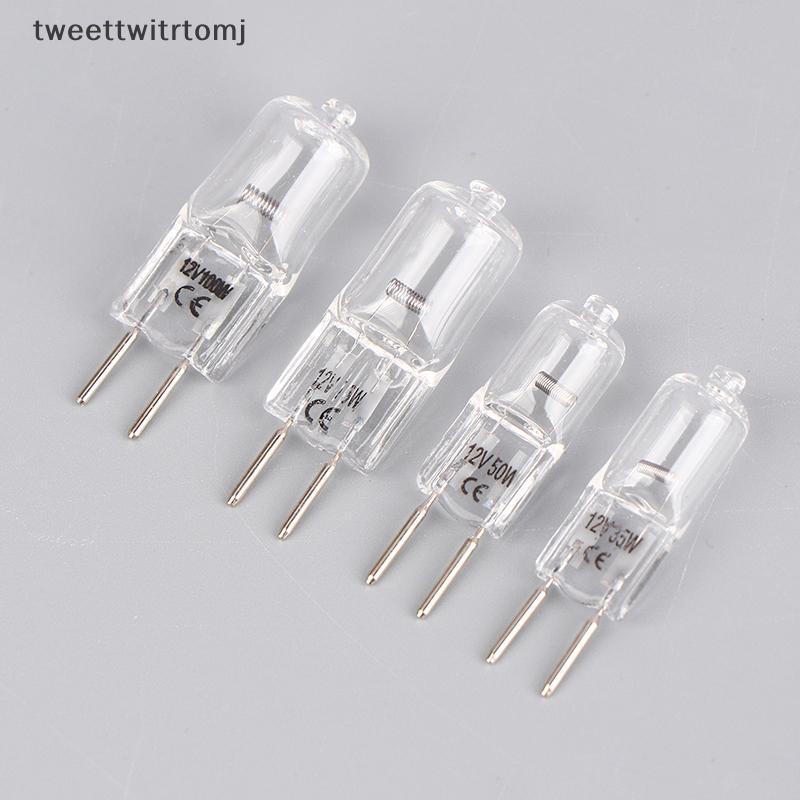 Tweettwitrtomj 1 PC G6.35 12V 20W 35W 50W 70W 100W หลอดไฟทํางานหลอดไฟ G6.35 Aroma โคมไฟ G6.35 กล้องจ