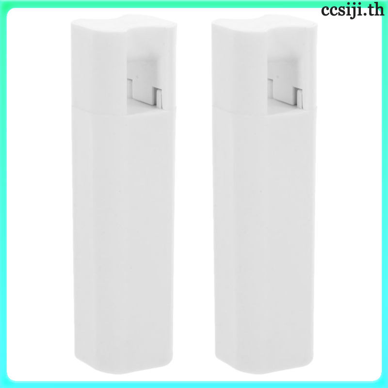 2 ชิ้นผ้าม่าน Rod ผ้าม่านกาวผู้ถือ 5kcp39fgs071s 8.50X2.20X2.20 ซม.สีขาว
