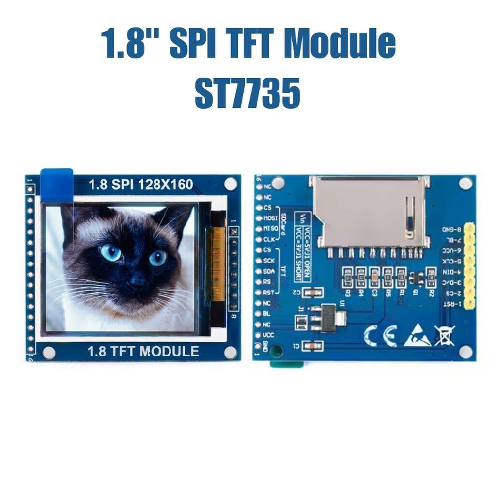 1.8" SPI TFT LCD Module จอแสดงผล LCD 1.8 นิ้ว สำหรับ Arduino