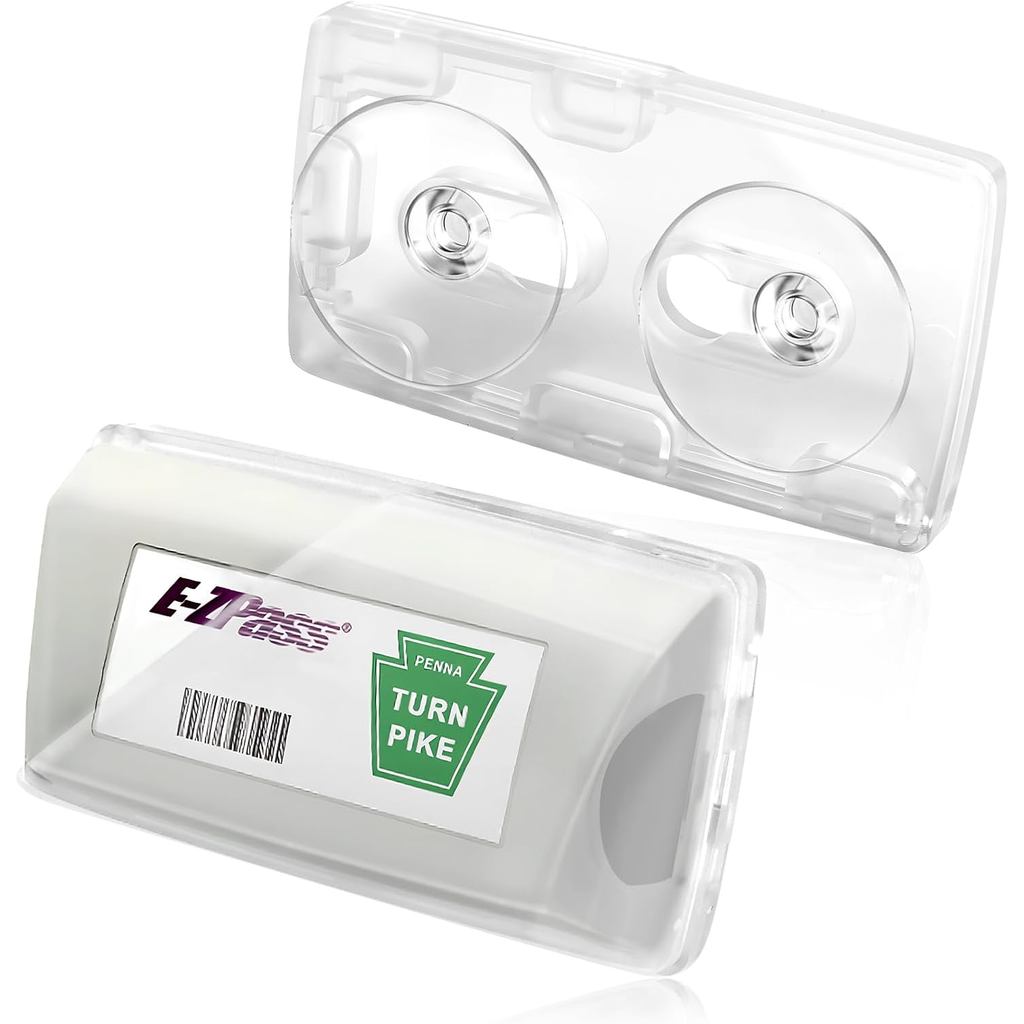 2026 อัพเกรด EZ Pass สําหรับกระจก,ผู้ถือ Ezpass ที่สวยงามสําหรับกระจกพร้อมถ้วยดูดที่แข็งแกร่งเป็นพิเ
