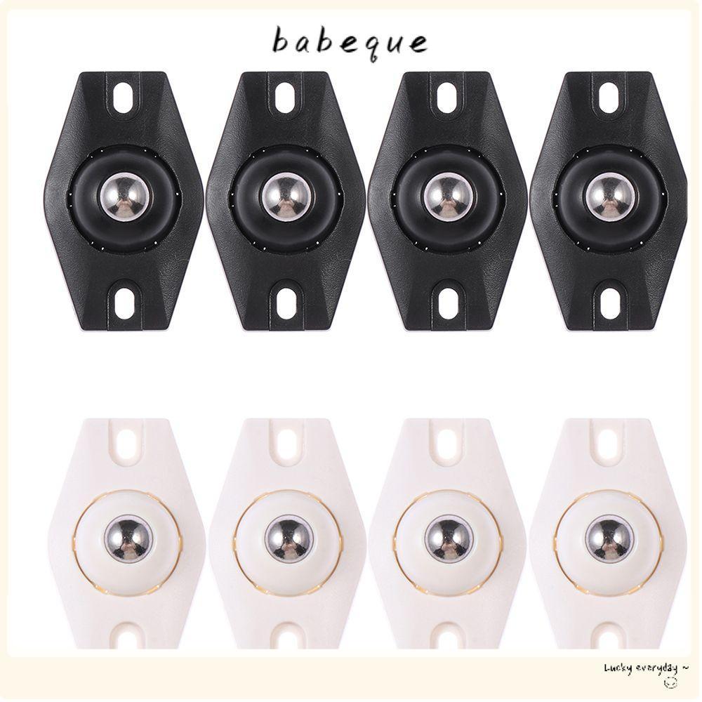 BABEQUE 4 ชิ้น Mini Universal Pulley กล่องเก็บสะดวกกล่อง Roller Mini หมุนล้อ 360o Universal ล้อ