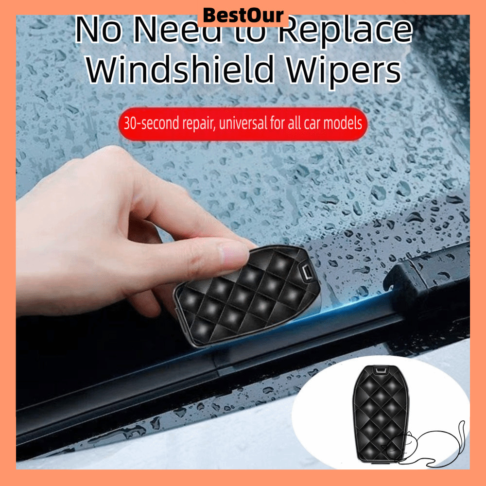 BESTOUR Auto Windshield Wiper Refurbish Tool, สีดํา Quick Auto Wiper Repair, Multi-function Wiper Re