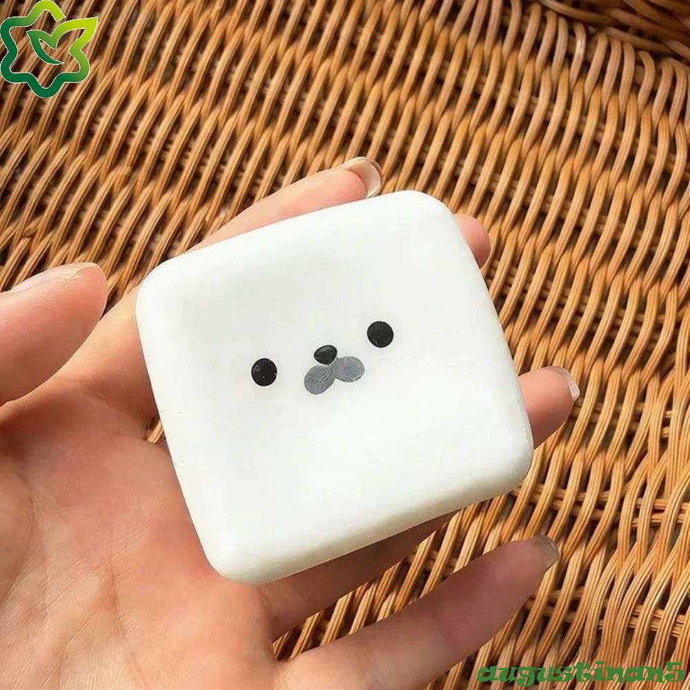 AUGUSTINA ช้า Rebound Fidget ของเล่น,ช้า Rebound เครื่องประดับซีลบีบของเล่น,แบบพกพาสีขาวสบาย Super Soft Shapeable Squeeze Ball ตกแต่งบ้าน