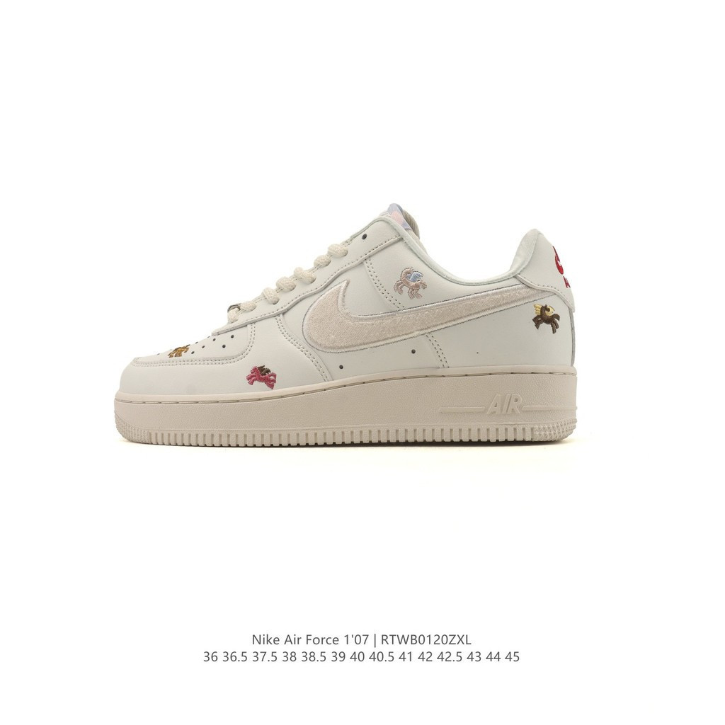 1 07 Low Air Force One หนา Soled เพิ่มความสูง All-Match กีฬารองเท้าผ้าใบ IQ1143 AIU8 BP5N