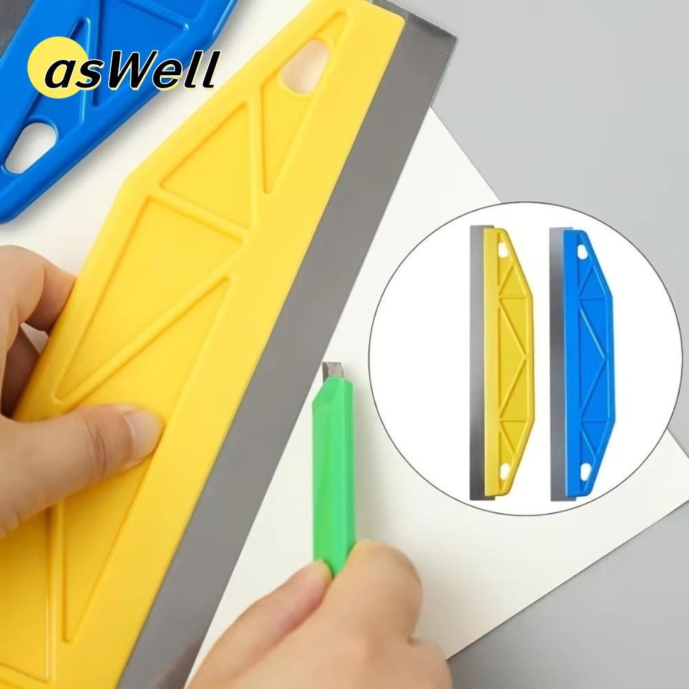 ASWELL Paint Shield Edger, with Ergonomic Handle Yellow Wall Painting Tool, Plastic Metal Edge-Duty 