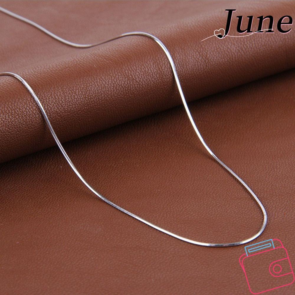 JUNEGOODS โซ่งูเงิน เครื่องประดับแฟชั่น ขนาดนิ้วทั้งหมด เงินสเตอร์ลิงบริสุทธิ์