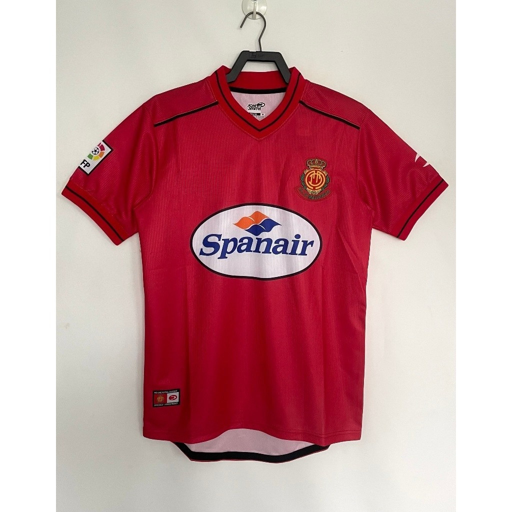 #M 00-01 Mallorca Home Retro Soccer Jersey ฟุตบอล