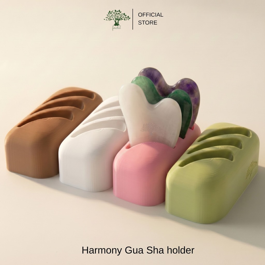 Forestal Harmony Gua Sha Holder Organizer แท่นวางหินกัวซาแบบ 3 ช่อง