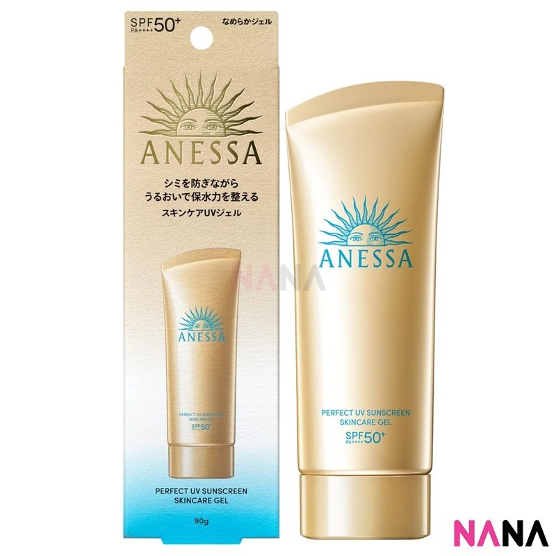 Shiseido Anessa Perfect UV Sunscreen Skincare Gel SPF50+ PA++++ 90g กันแดดเนื้อเจล สำหรับผิวหน้า และ