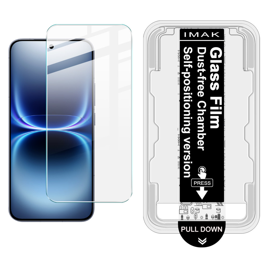ฟิล์มกระจก iQOO 15 Ultra 13 Z10 Z11 Trubo Pro 5G ฟิล์มกันรอยพร้อมตัวช่วยจัดตำแหน่ง กันฝุ่น