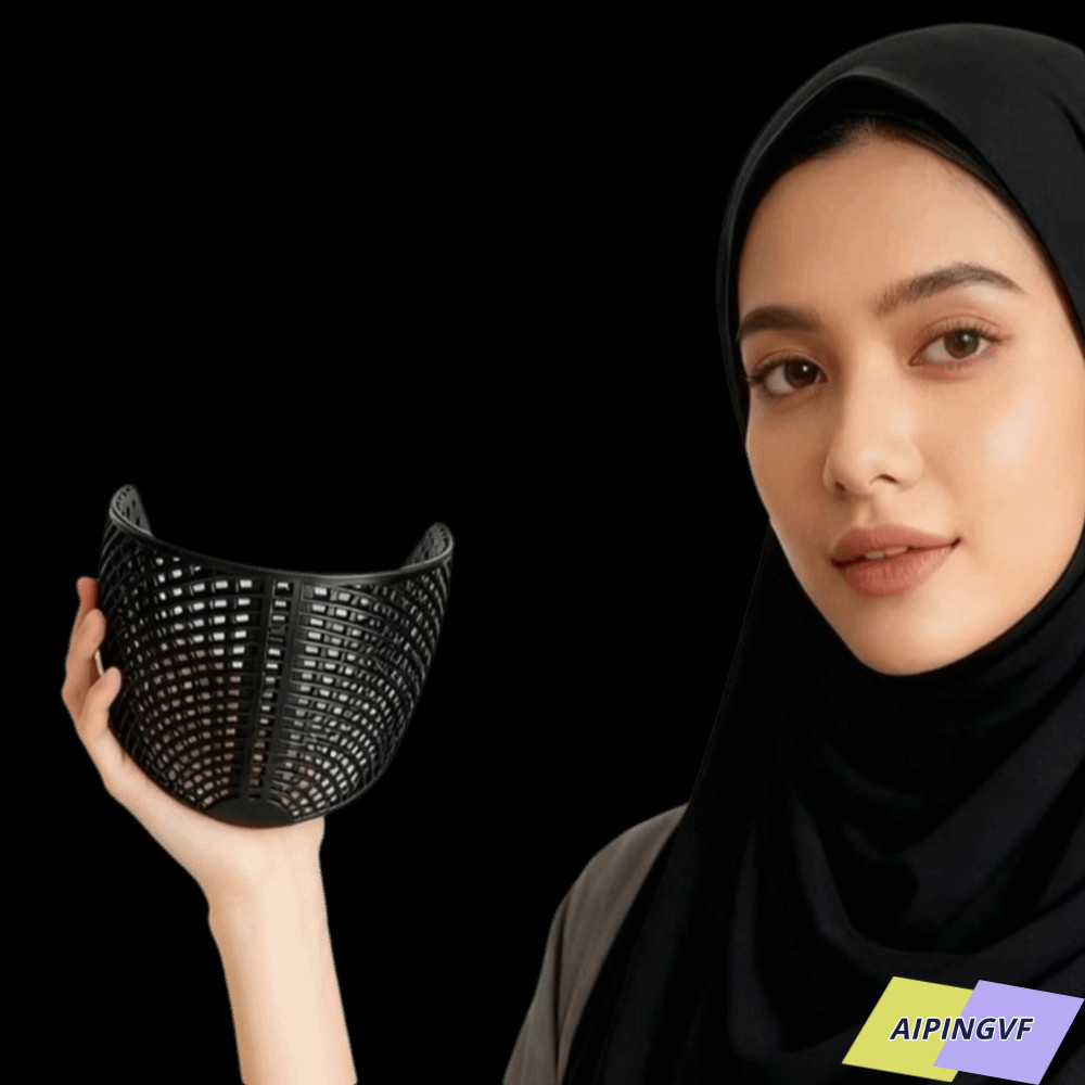 AIPINGVF ที่คาดผมสําหรับ Fixing Headscarf, Multifunctional Portable Nylon Headscarf Holder, Widened Windproof Design Toothed Anti-slip Hair Accessory