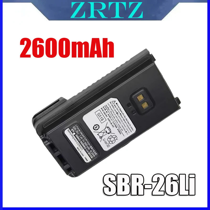 ใหม่ ZRTZ 2600mAh SBR-26Li SBR-26L แบตเตอรี่สําหรับ YAESU FT-25R FT-65R FTA-250L
