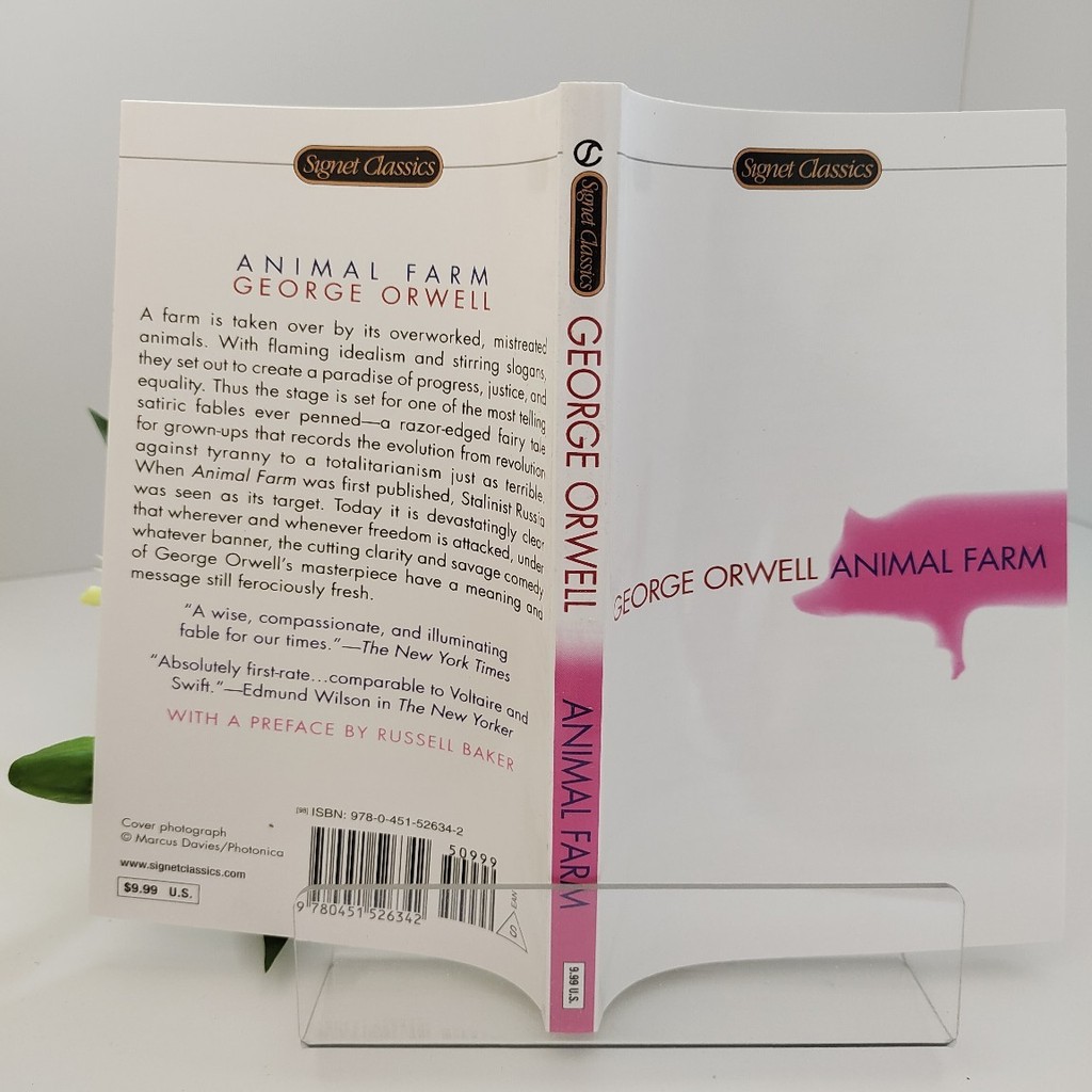 คลังสินค้าพร้อม จัดส่งรวดเร็ว Animal Farm Orwell เวอร์ชันภาษาอังกฤษ Animal Farm George Orwell George