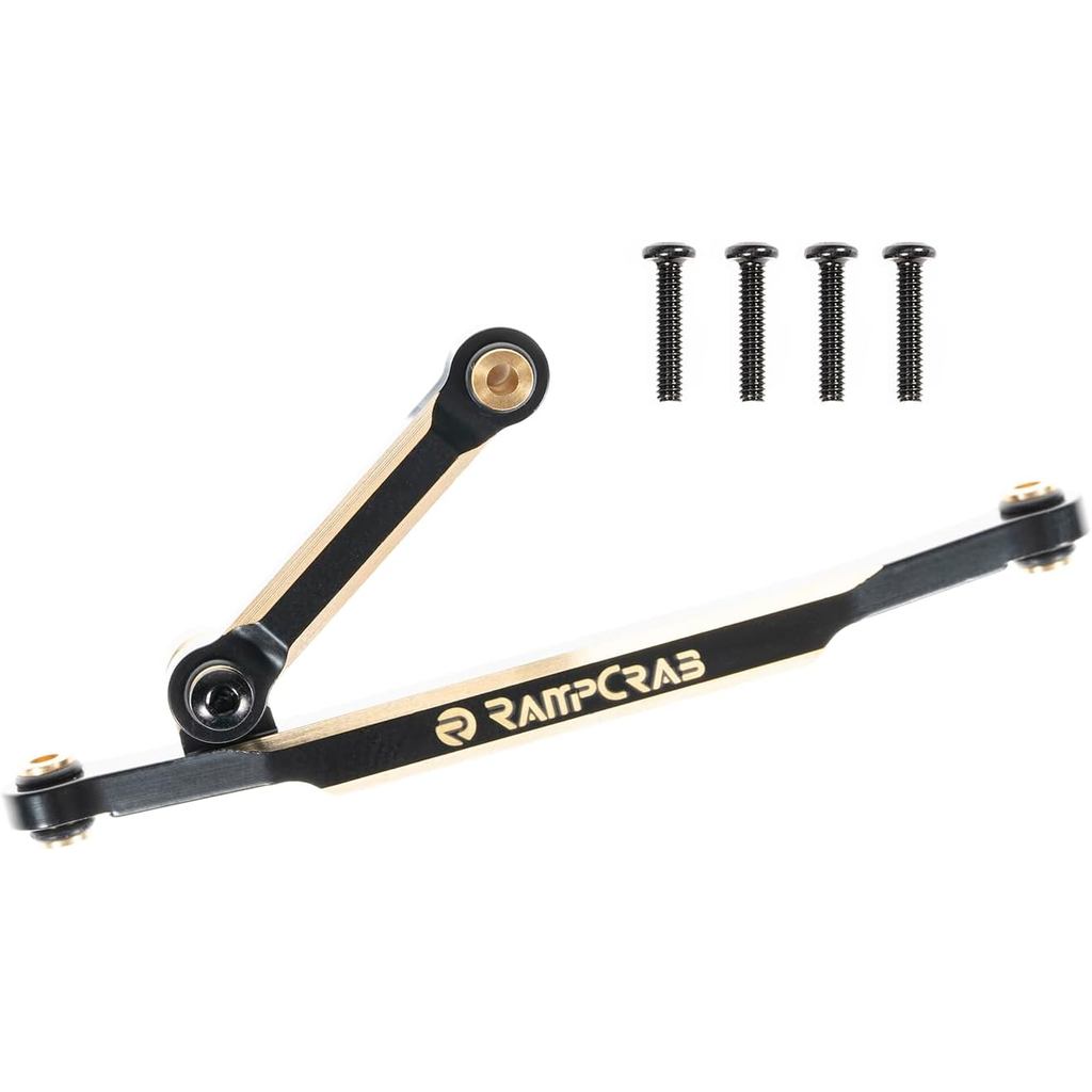 ลิงค์พวงมาลัยทองเหลืองสําหรับ FCX24, ชุดผูกก้านพวงมาลัยสําหรับ FMS FCX24, Fit สําหรับ 1/24 RC Crawle