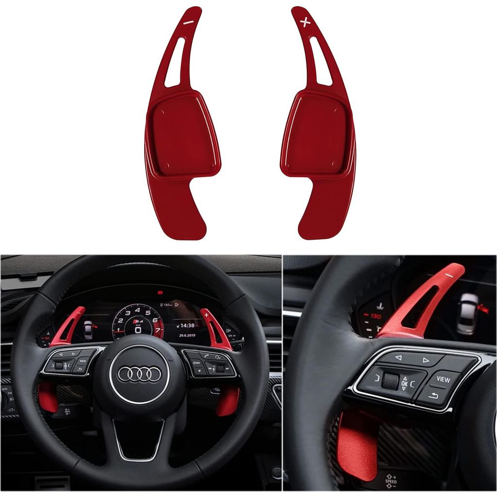 พวงมาลัย Paddle Shifter Extensions Fit สําหรับ Audi A4 2017-2019 A3 S3 2017-2020 A5 S4 S5 2018-2019 