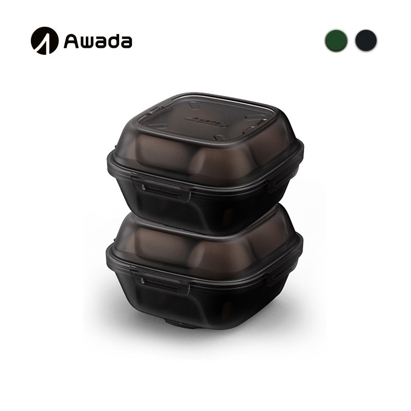 Awada กล่องไข่อเนกประสงค์สองในหนึ่งเดียวกลางแจ้งกันกระแทกกล่องเก็บไข่แบบพกพาCamping Shatterproofถาดไ
