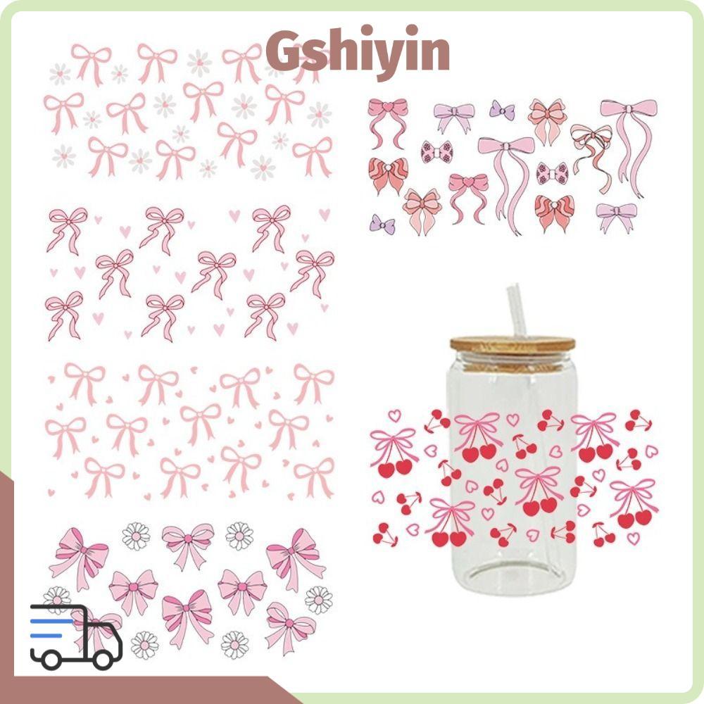 GSHIYTH Wrap Stickers, Smooth UV DTF Transfer Sticker, Diy กันน้ําขวดน้ําสติกเกอร์สําหรับถ้วยแก้ว 16