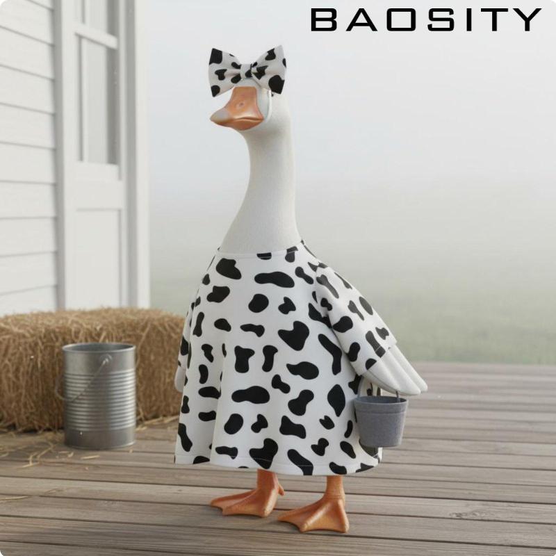 [Baosity] Stylish Bovine Porch Goose Outfit Novelty Farm Costume ตกแต่ง Bird Garden Fairy อุปกรณ์เสร