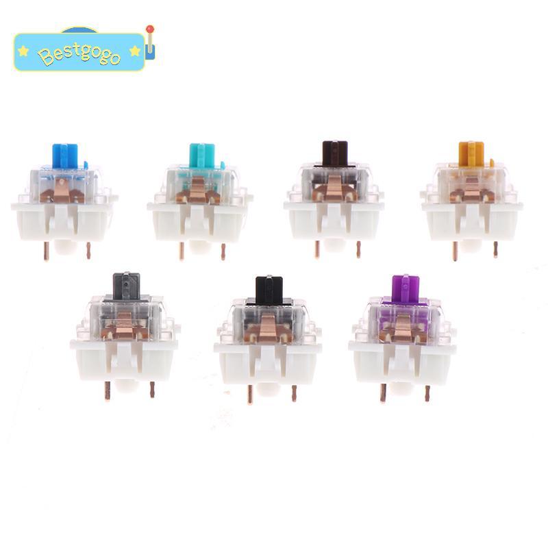 [Bestgogo-t] 10 ชิ้น/ล็อต outemu mx switch 3 pin คีย์บอร์ดแบบกลไก bla blue brown switch