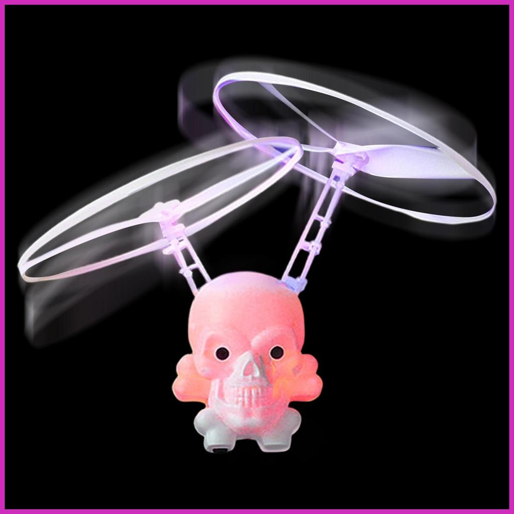 Light Up Flying ของเล่นชาร์จด้วยแสงสมาร์ทลอย Flying Spinner Skull ของเล่นสําหรับบ้านในร่ม Playroom v