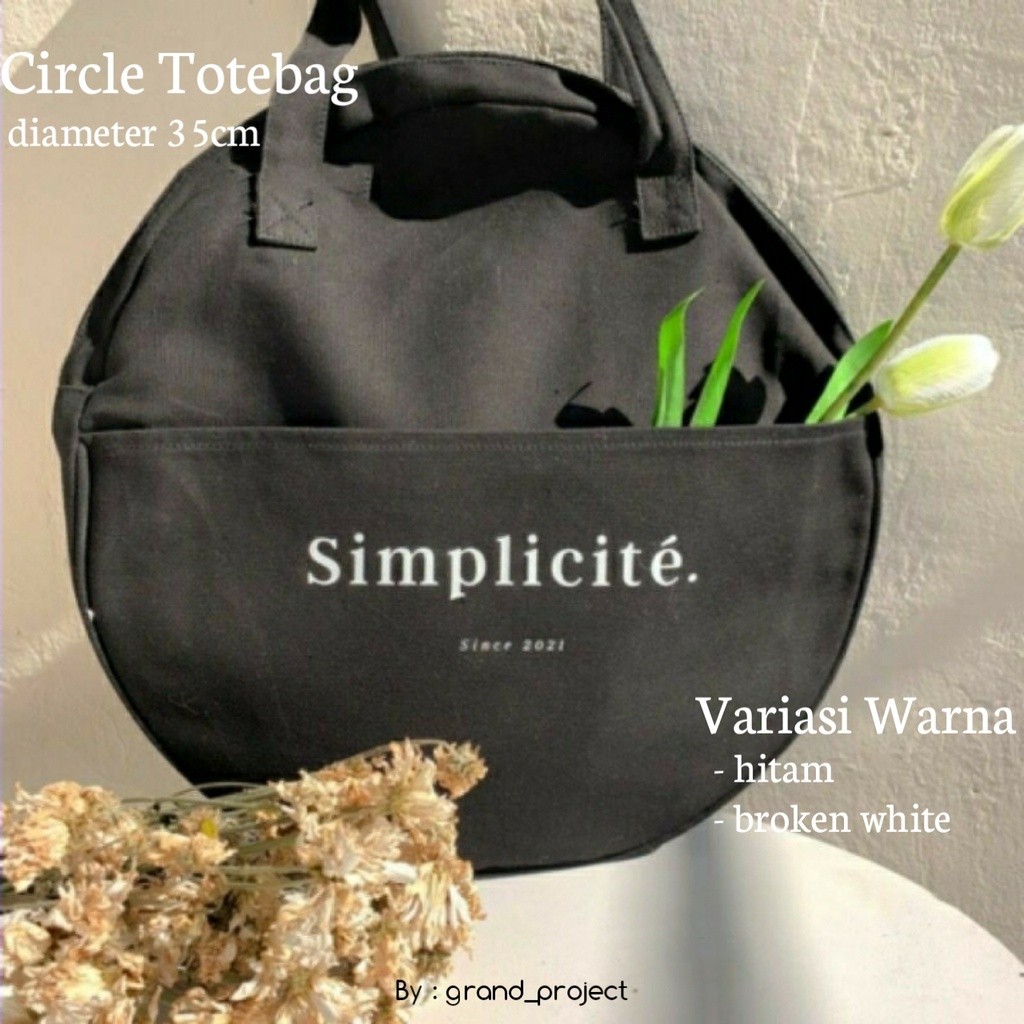 EA8 กระเป๋าทรง.Circle ทำจากผ้าใบ คุณภาพดีในราคามิตรผล