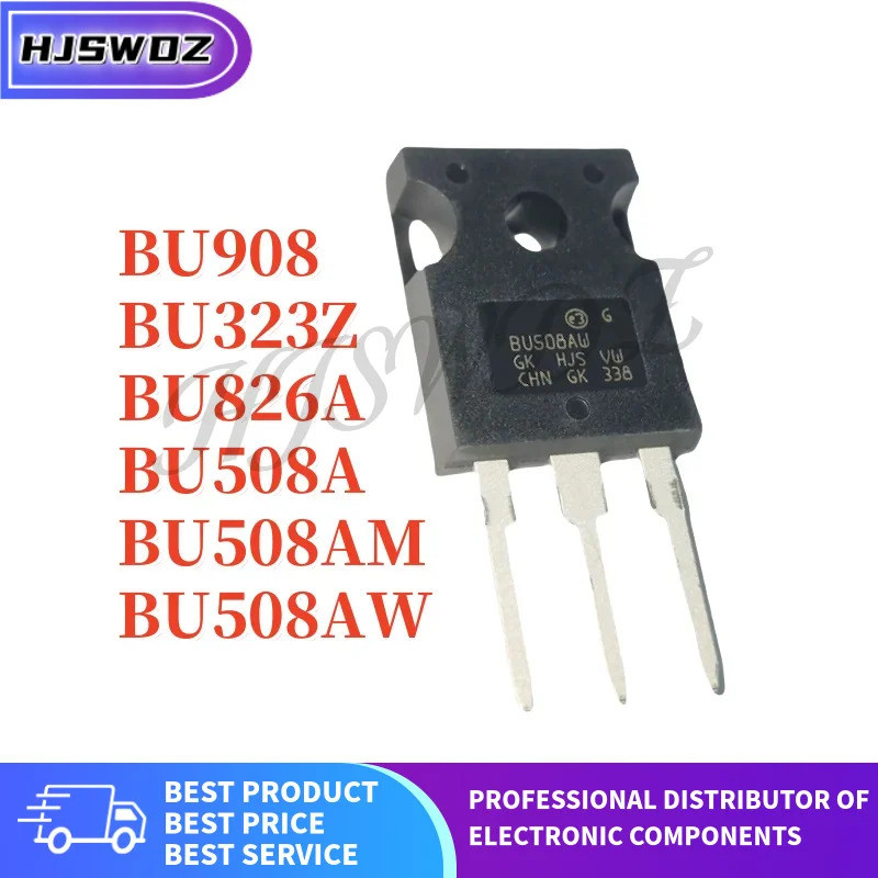 5 ชิ้น/ล็อต BU508AM BU323Z BU508A BU826A BU908 BU508AW ทรานซิสเตอร์ TO-247 mos ชิป ic B345