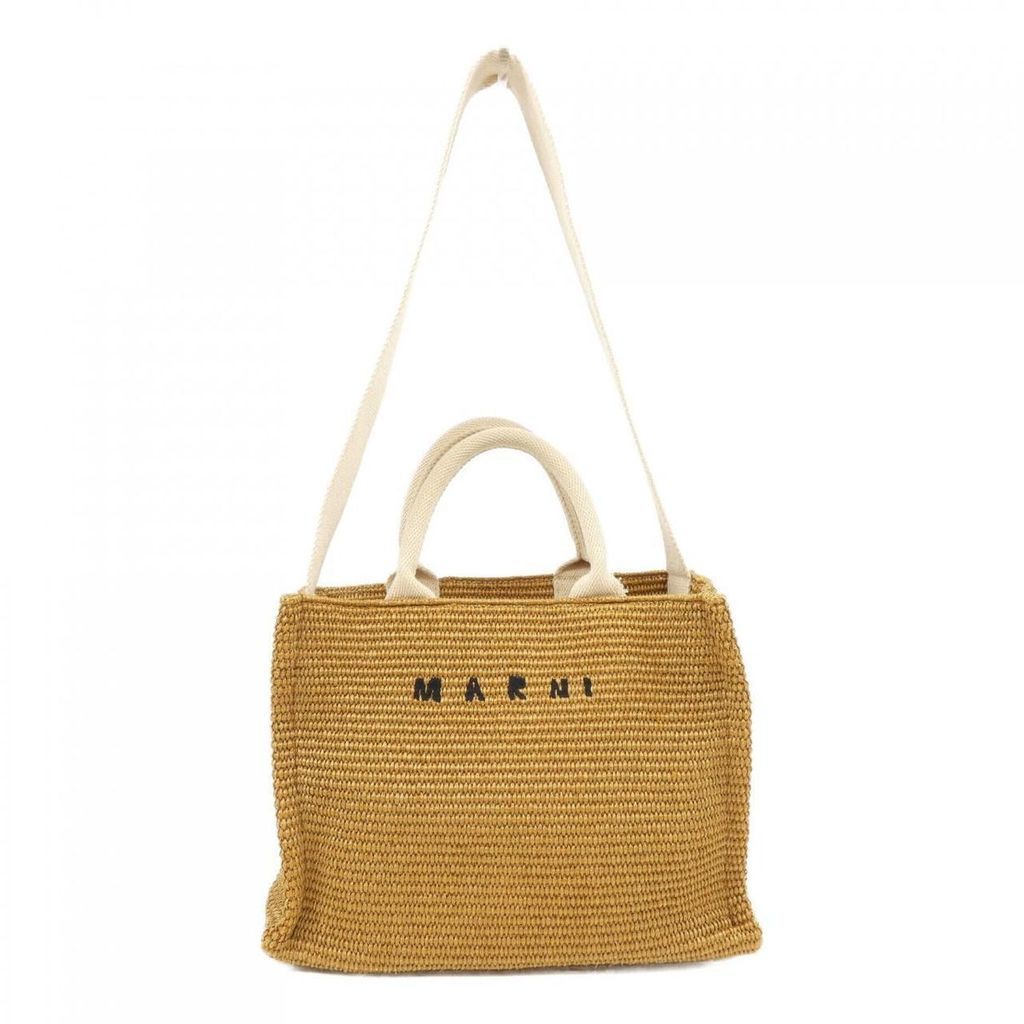 Marni Tote Bag Purse Cotton Nylon 38 Used