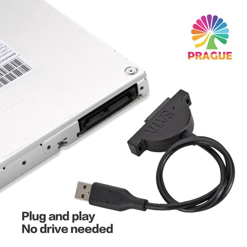 สายออปติคัลไดรฟ์ USB SATA USB 7+6 Pin 13Pin CD-ROM CD DVD อะแดปเตอร์ภายนอก