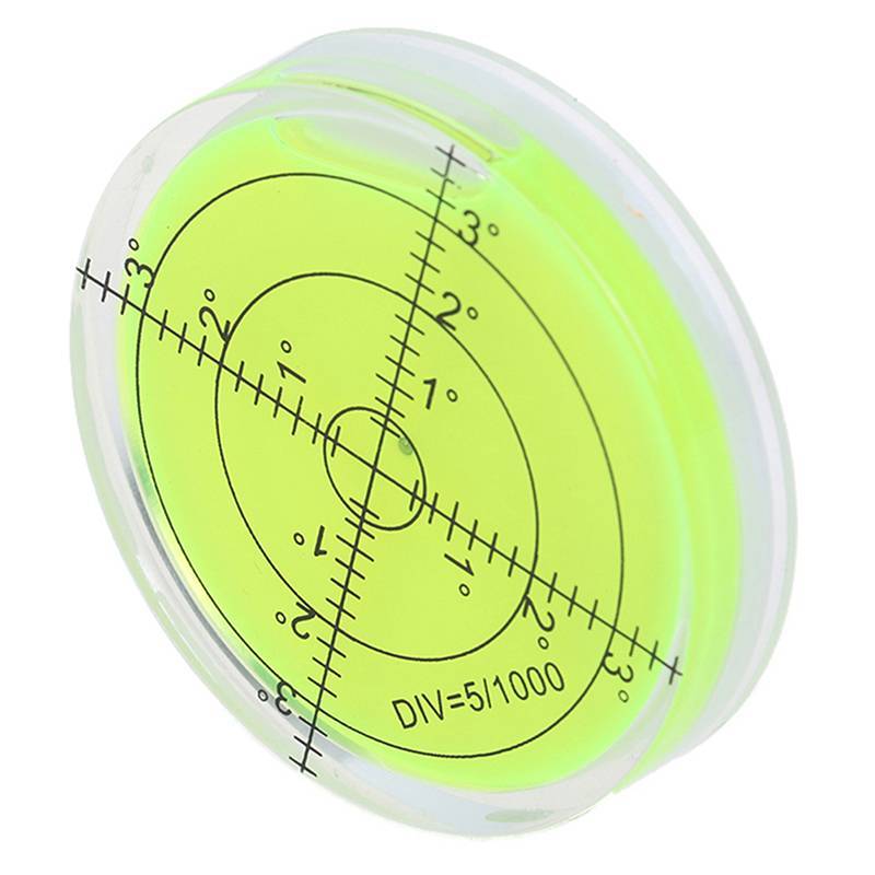 PUFANG Circular Level Bubble Green Bullseye Spirit Level Round Bubble Level Measuring TH