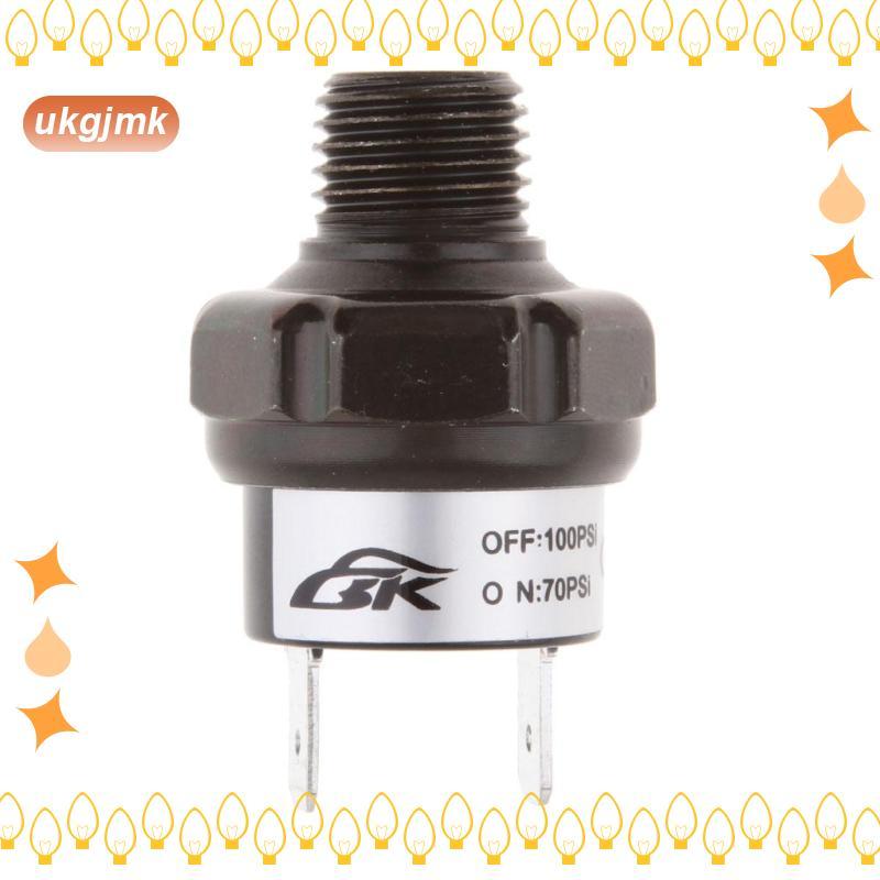 [ukgjmk] สวิตช์แรงดันอากาศถัง Mount Type Thread 1/4 1/8 NPT 12V สําหรับรถไฟ/แตรลม