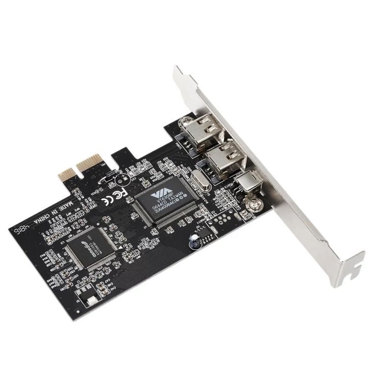 ใหม่ PCI-E 3 พอร์ต 1394a 1394b การ์ดขยาย Firewire 2 x 6 พิน + 1 x 4 พินสําหรับเดสก์ท็อป PC 1394a + 1