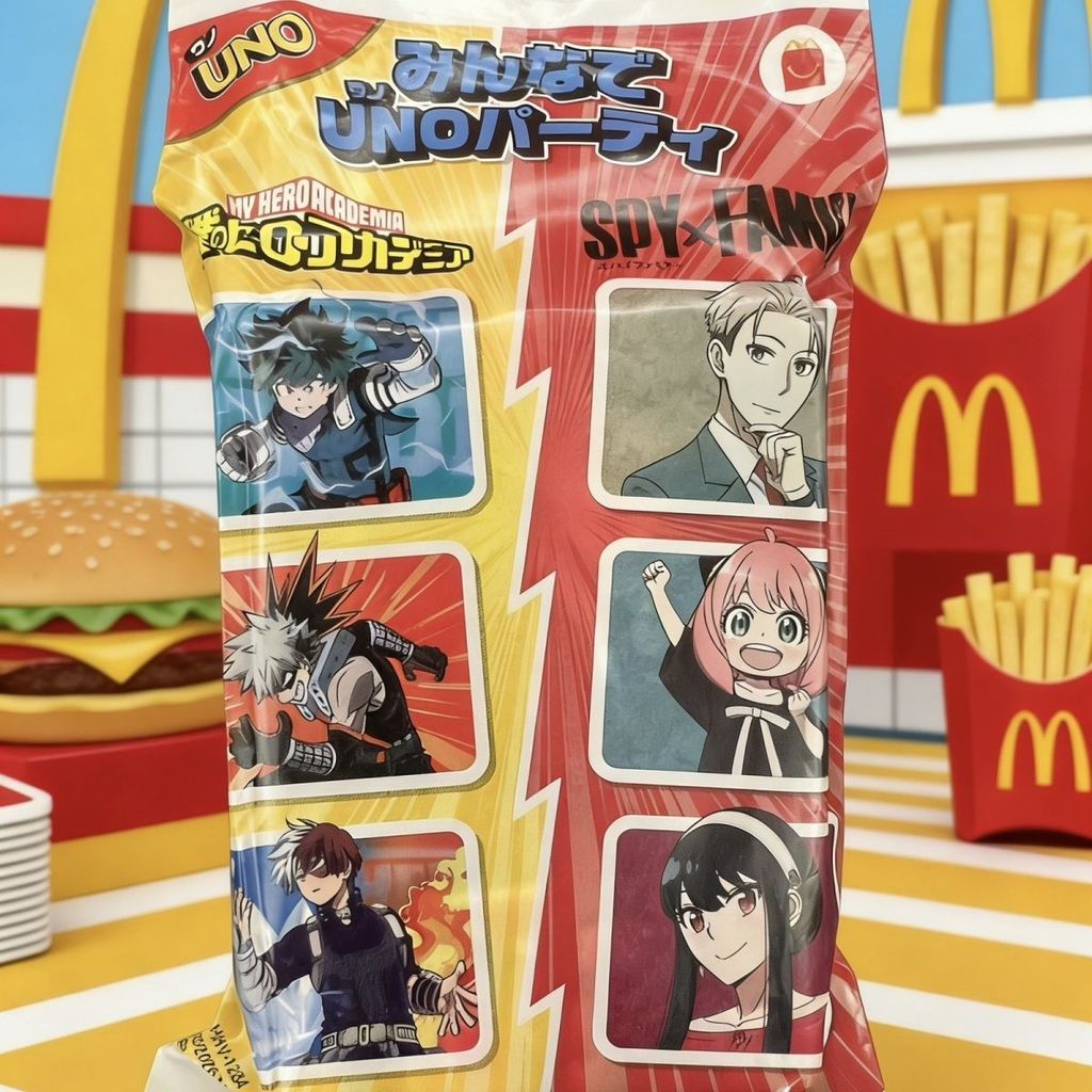 เวอร์ชั่นญี่ปุ่นของ McDonald Spy Play House uno Co-Branded Card รวมคู่ Uno Card Mystery Box จัดส่งแบ
