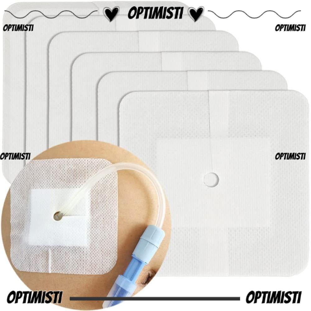 OPTIMISTI8E 10pcs Chest Catheter Cover, Gtube Supplies อุปกรณ์ไตเทียม Feeding Tube Pad, ทนทานไตเทียม