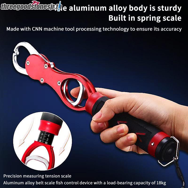 TGST ตกปลา Lip Gripper ปลา Plier Hand Grip แบบพกพาอลูมิเนียมตกปลา Grip Hook Gripper พร้อมน้ําหนักขนา