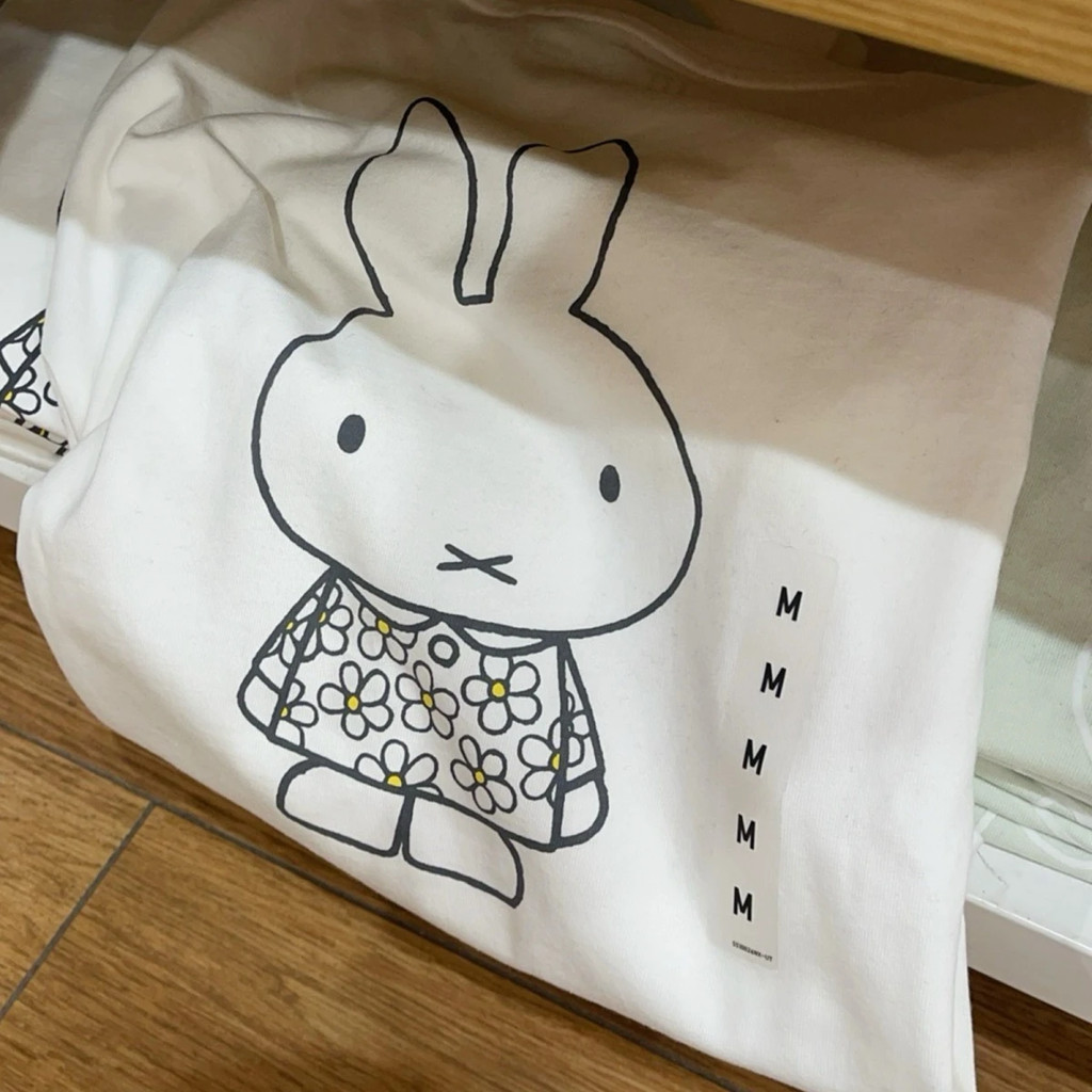 เสื้อยืดแขนสั้นผ้าฝ้ายแท้ สไตล์ใหม่น่ารักจาก Miffy Loo