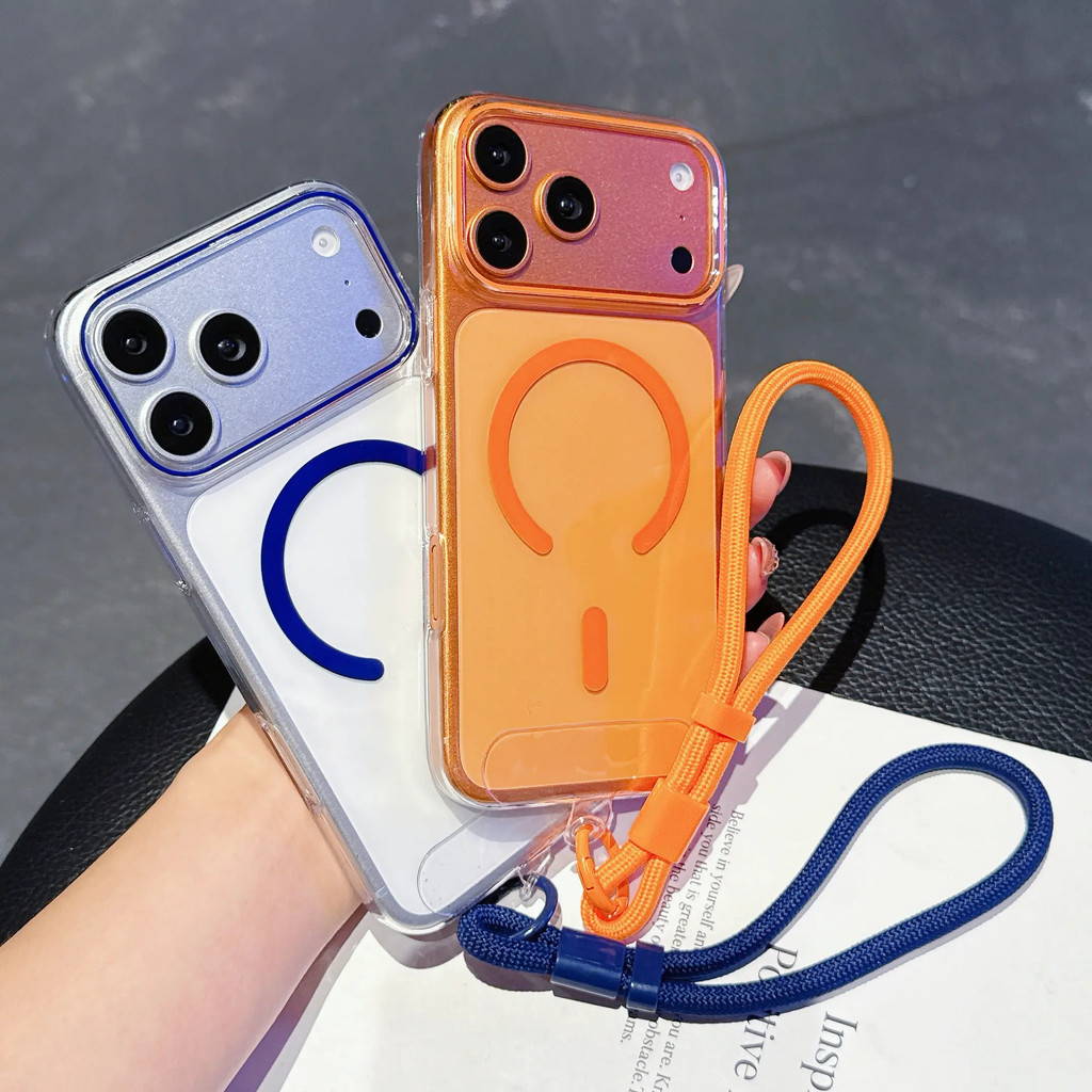 เคสแม่เหล็กโปร่งใส Ais บางเฉียบเข้ากันได้กับ iPhone 17 iPhone 17 Pro Max Hard กันกระแทกโทรศัพท์ป้องก