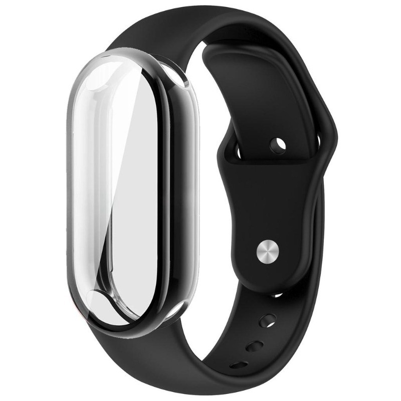 2in1 คลุมทั้งหมดกรณี + สายรัดซิลิโคนสําหรับ Xiaomi Mi รูปที่ 4