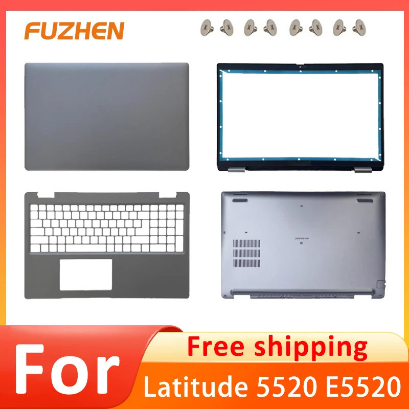 กรณีใหม่สําหรับ Latitude 5520 E5520 LCD ด้านหลัง/ด้านหน้า/Palmrest/ด้านล่างกรณี