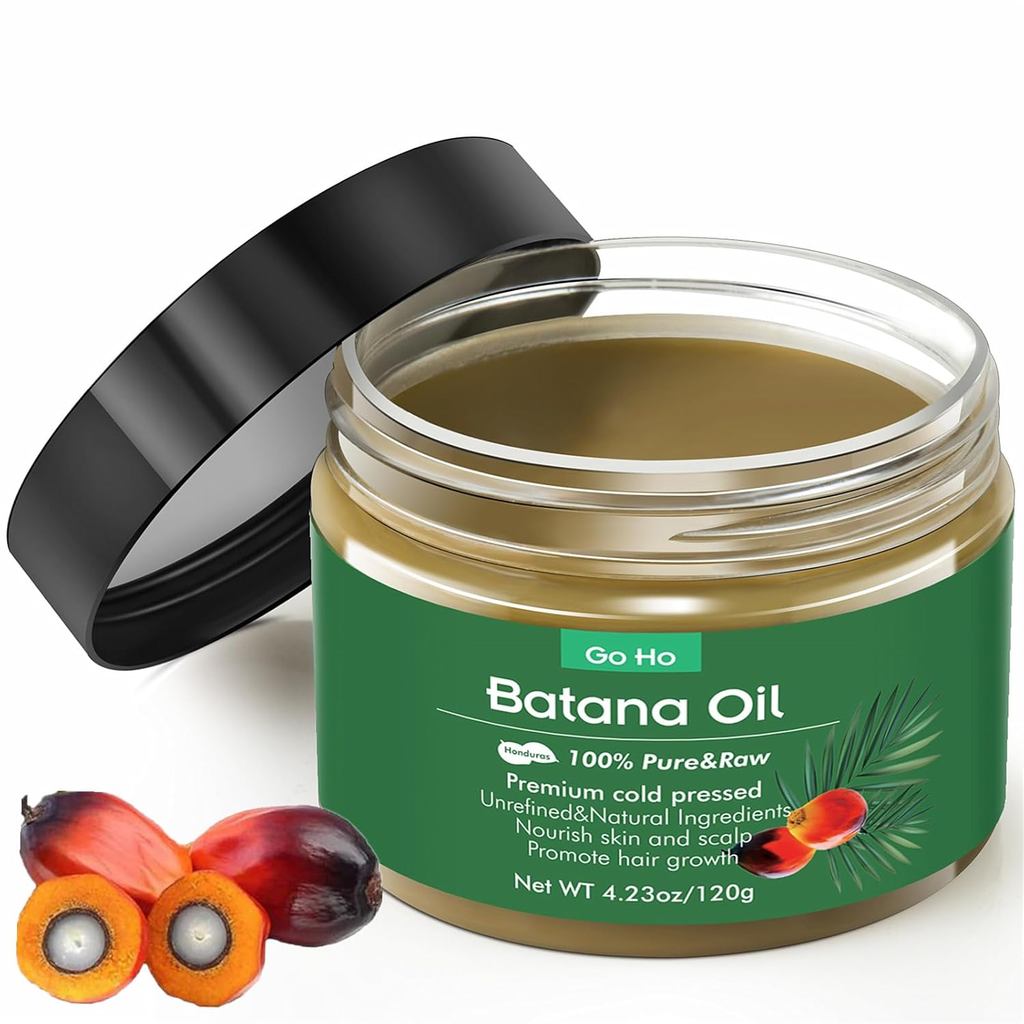 Go Ho Raw Batana Oil for Hair Growth,4.23Oz Organic Batana Oil จาก Honduras, น้ํามันบํารุงผมธรรมชาติ