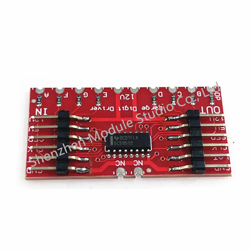 HB DC 5V TPIC6C596 ไดรฟ์ไดรเวอร์หลักขนาดใหญ่ 6.5 "7Segment จอแสดงผล LED โมดูล Diy ชุดอิเล็กทรอนิกส์ 