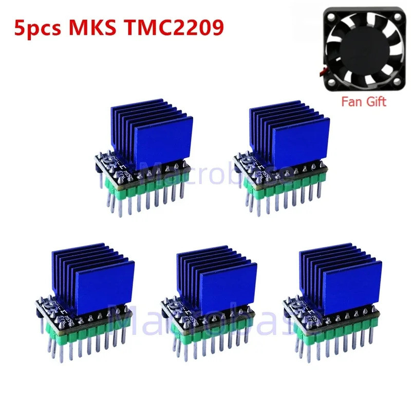 HB MKS TMC2209 stepper driver TMC 2209 Nema17 เครื่องยนต์ stepper drive uart โหมด 3d ชิ้นส่วนเครื่อง