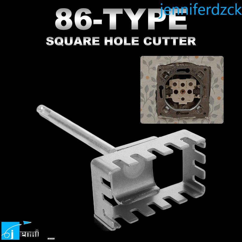 JENNIFE เครื่องตัดรูสี่เหลี่ยม, Slotting Square-handle 4 Pits Square Socket Punch Quick Cutting Roun
