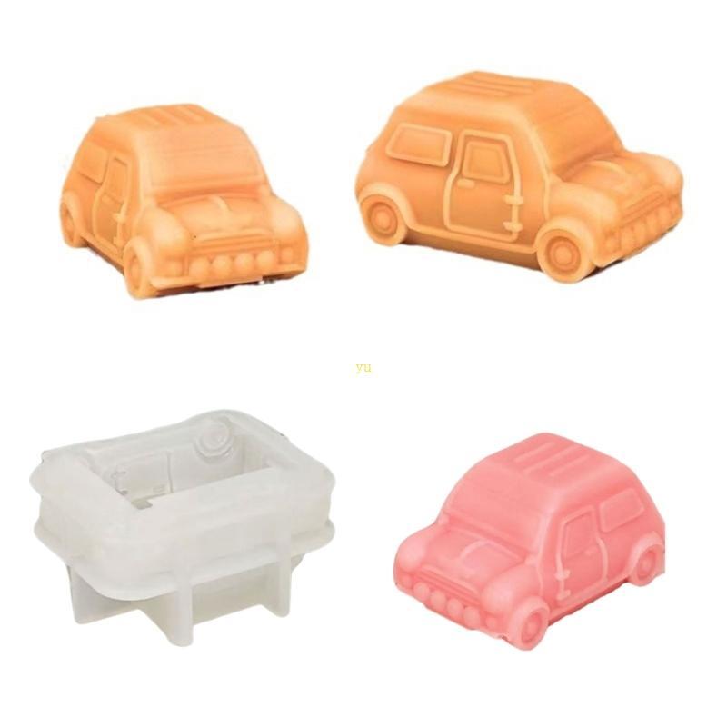 Yu Bus Car Molds Bus แม่พิมพ์เรซินรูปรถสําหรับทําสบู่มัฟฟินช็อกโกแลต F Ondant ตกแต่งเบเกอรี่