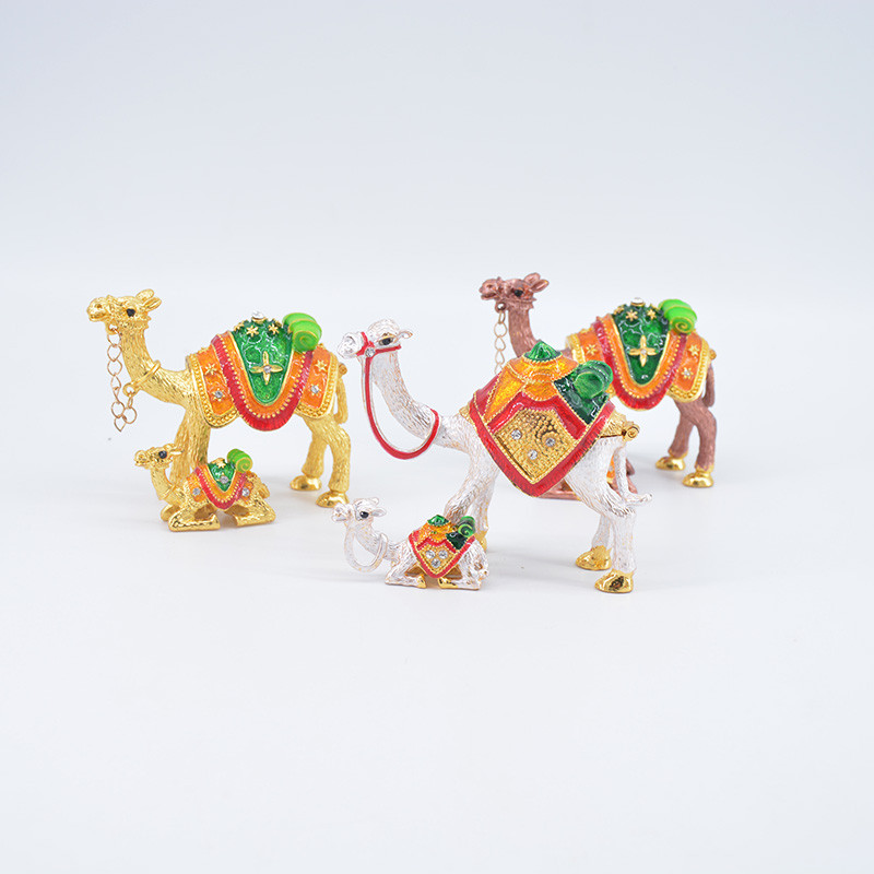 Du Dunhuang CAMEL เครื่องประดับหัตถกรรมเด็กแม่ Camel โลหะผสมกล่องเครื่องประดับ Home Desktop ดูไบ Tou